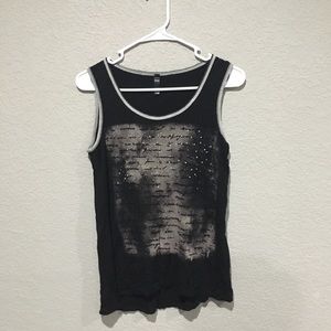 Black/grey Muscle Tee
